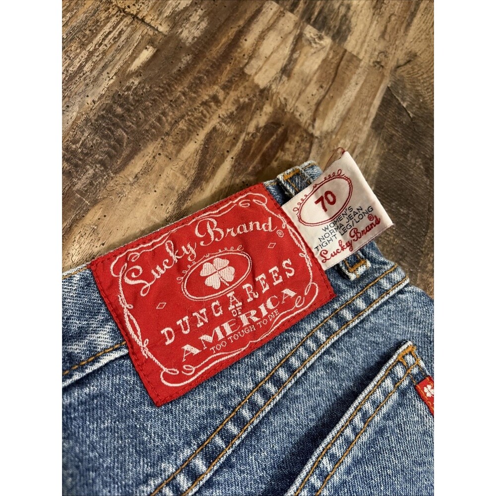 VTG 90s Lucky Brand Women’s Dungarees Jeans Red Tag 14/32